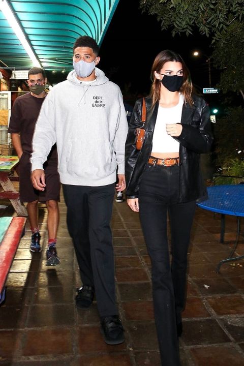 Devin Booker and his partner Kendall Jenner caught on the camera.